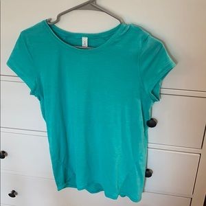 Turquoise Lulu Lemon Shirt